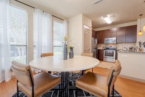 Dining room at Imperial Lofts, Sugar Land, TX