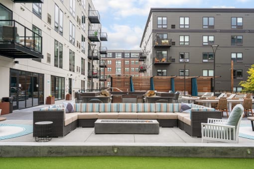 Outdoor Lounge Area at Marquee, Minnesota, 55403
