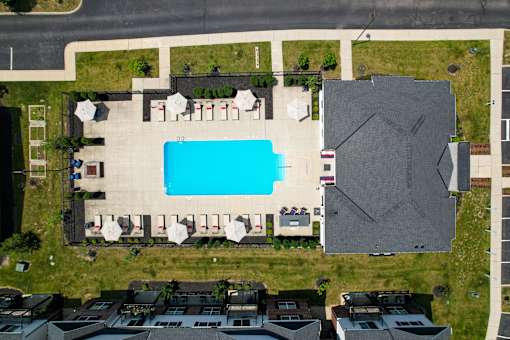 Drone Pool View at Overland Park, Pickerington