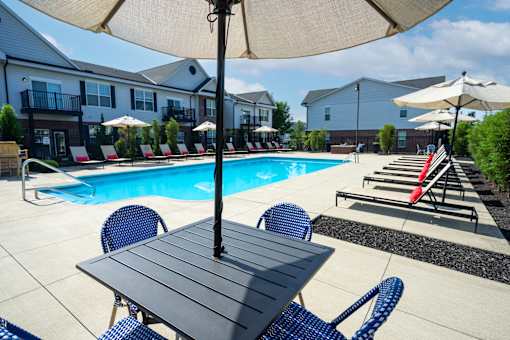 Pool With Relaxing Chairs at Overland Park, Ohio, 43147