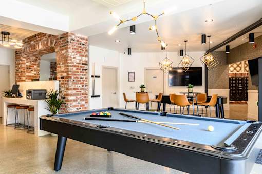 Billiards Table at Penn Circle, Carmel, Indiana