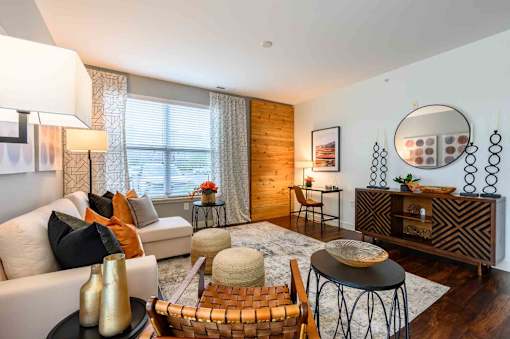 Modern Living Room at Penn Circle, Carmel, 46032
