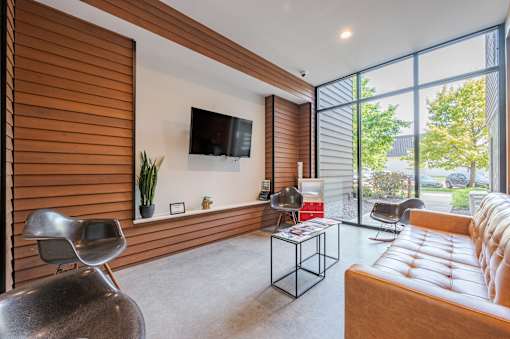 Living Room With TV at Pinnex, Indianapolis
