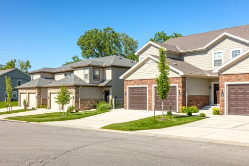 street view of front of townhomes at Prairie Pines Townhomes, Kansas, 66226