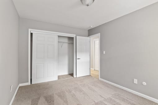 Closet View at Spring Creek Townhomes, Springfield, Illinois