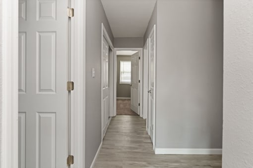 Hallway at Spring Creek Townhomes, Springfield, Illinois