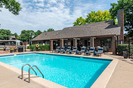 Large Outdoor Pool at Springhill Apartments, Overland Park, Kansas