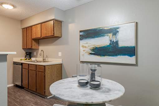 Kitchen and Dining at Springhill Apartments, Overland Park, KS