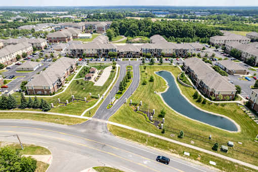 Aerial Street View at The Greyson, Hilliard