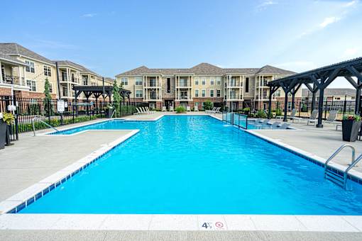 A large swimming pool at The Greyson, Ohio, 43026