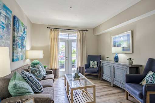 Modern Living Area at The Greyson, Hilliard