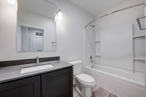 Bathroom With Bathtub at The MK, Indianapolis, IN, 46220
