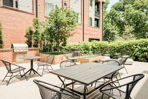 Outdoor Grill And Patio at The MK, Indianapolis