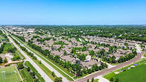Property Aerial View at Sovereign at Overland Park Apartments, Overland Park, 66213 