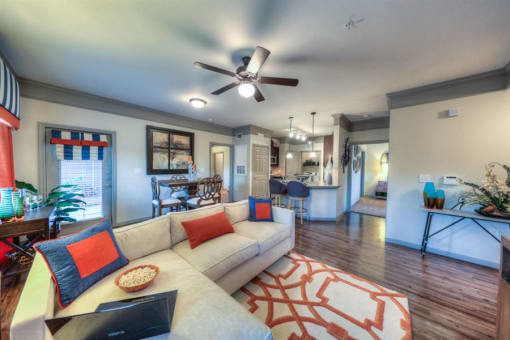 living room in apartment