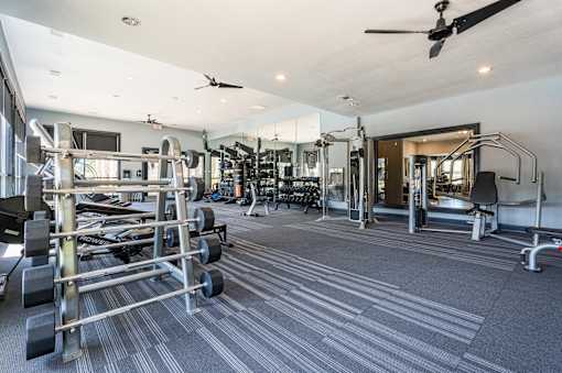 Fitness center at Waterstone at Cinco Ranch Apartments, Katy, TX 77450