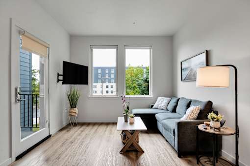 The 72nd Apartments | Studio Living Area