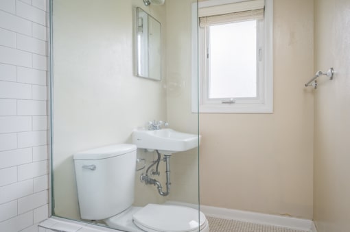 Clinton Court| Bathroom with Standing Shower