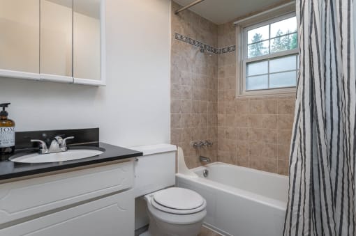 Division 890 | Bathroom with White Cabinetry