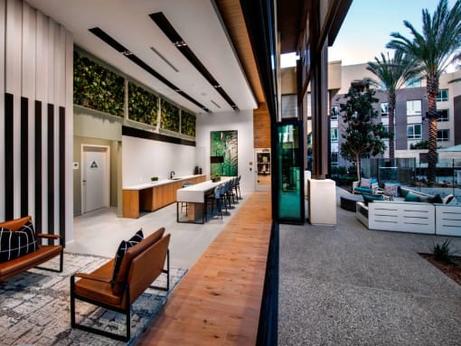 Outdoor Lounge at The Hub, San Diego, 92131