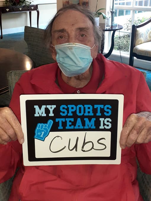 My sports team board at Savannah Grand of Sarasota, Florida