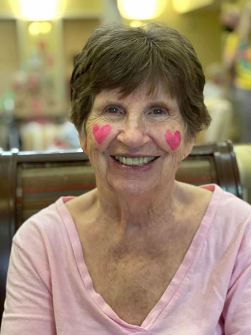 Smiling Senior Resident at Hibiscus Court, Florida, 32901