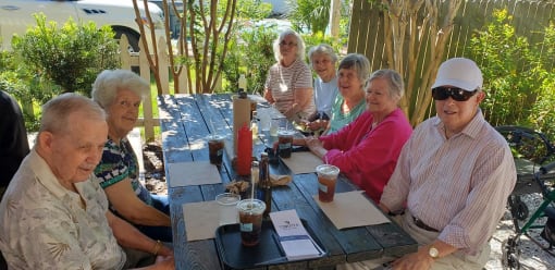 Sitting outside at Savannah Grand of Amelia Island, Fernandina Beach, FL