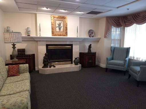 Living room with tv at Savannah Grand of Sarasota, Florida