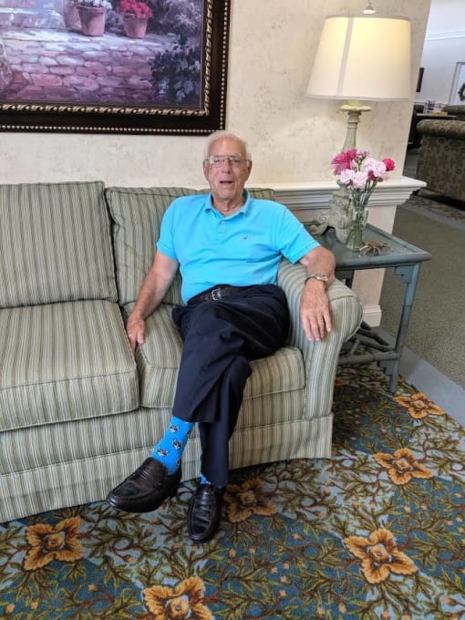 Happy Senior Resident at Savannah Grand of Amelia Island, Fernandina Beach, FL, 32034