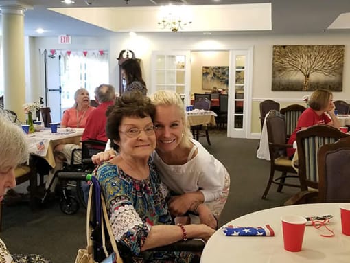 Ladies at party at Savannah Grand of Sarasota, Florida, 34238