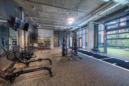 the gym at the collective venues upper east side at The Audubon New Haven, Connecticut