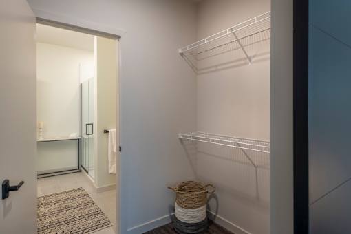 Bathroom With Closet at The Audubon New Haven, New Haven, Connecticut