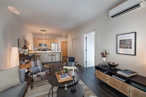 Model Living Area at The Audubon New Haven, New Haven, CT