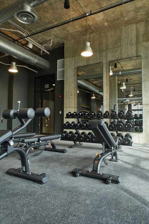 Two Level Fitness Center at The Audubon New Haven, New Haven, Connecticut