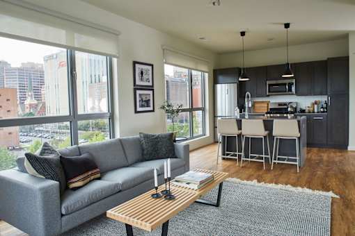 Living And Dining at The Audubon New Haven, New Haven, CT, 06511