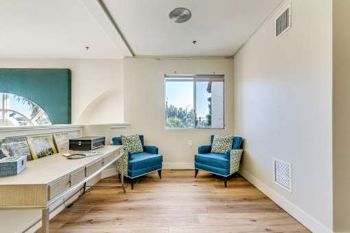 Common area at Azure Point at Encinitas - 55+ Active Adult Apartments, Encinitas, California