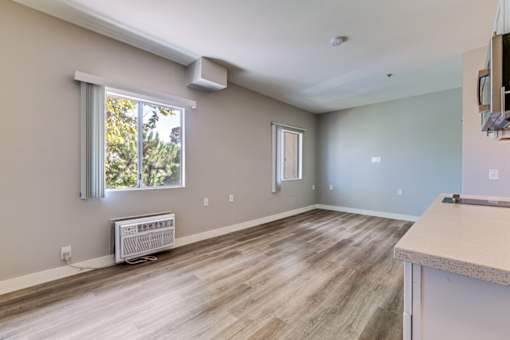 Room with a window at Azure Point at Encinitas - 55+ Active Adult Apartments, California