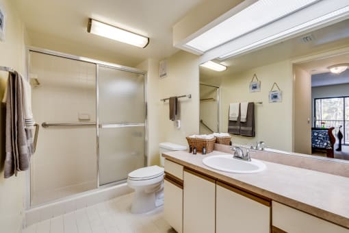 model apartment bathroom