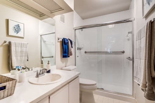 model apartment bathroom