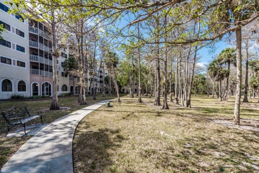 walking path around community