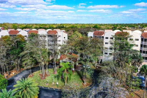 aerial view of community