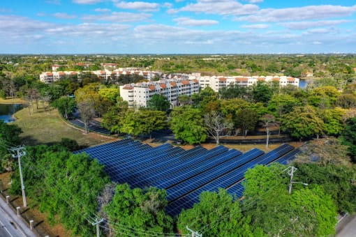 aerial view of community