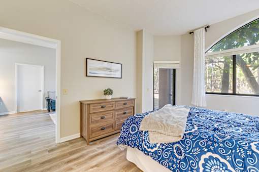 Bedroom with a bed at Park Tower - 55+ Active Adult Apartments, Florida