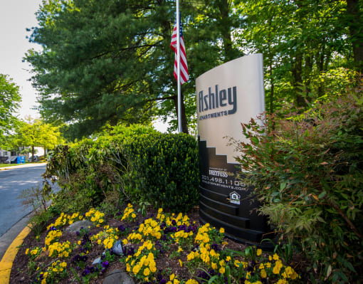 Ashley Apartments Entry Signage Corner Close Photo