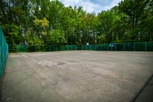 Ashley Apartments Basketball Court Inside Photo
