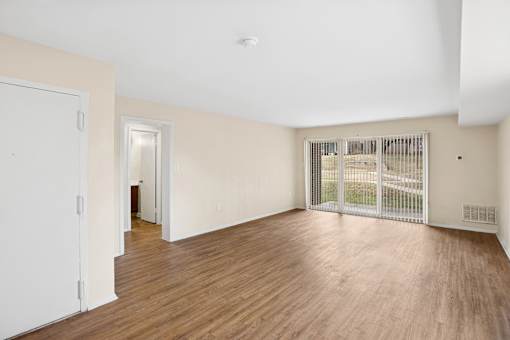 Maplewood Villas Apartments Unit Living space patio view 26