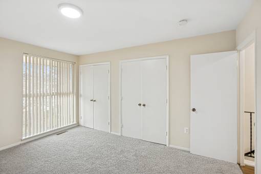 Maplewood Villas Apartments Unit Bedroom with closet space 26