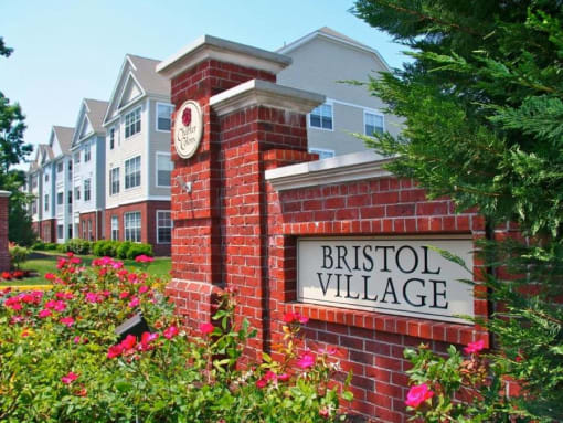 Bristol Village Apartments Entry Signage