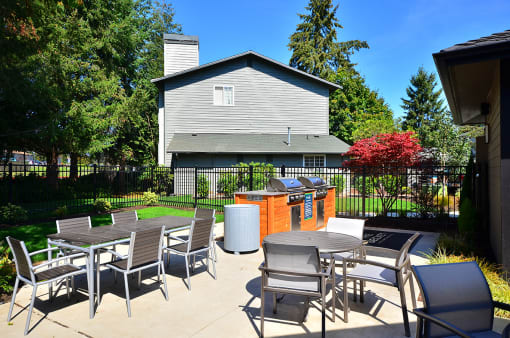 our apartments showcase a large patio