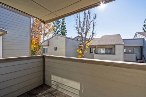 a balcony or terrace at homewood suites by hilton brea north orange county at Aspire Rialto, Rialto, CA